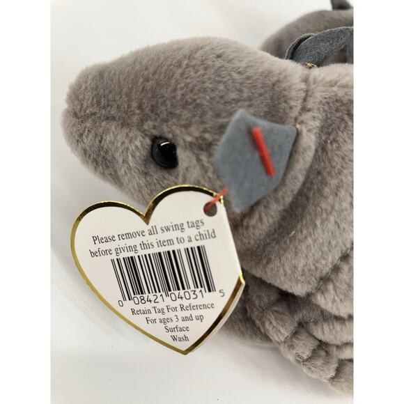 Ty Beanie Babies Bundle (2pcs) Of Tank The Armadillo - Picture 10 of 11